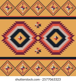 Geometric Native ethnic pattern in Aztec style. Figure tribal embroidery, Native ,Indian,Scandinavian,Native American,Gypsy,Mexican, Aztec pattern. for fabric,carpet,wallpaper,ceramics,wrapping,rugs.