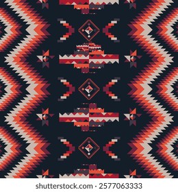 Geometric Native ethnic pattern in Aztec style. Figure tribal embroidery, Native ,Indian,Scandinavian,Native American,Gypsy,Mexican, Aztec pattern. for fabric,carpet,wallpaper,ceramics,wrapping,rugs.