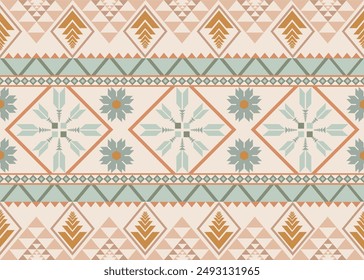 geometric native pattern, abstract pattern, navajo, american tribal, carpet, rag, tile, vector, illustration design