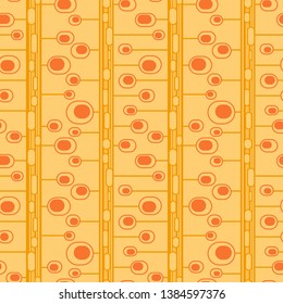 Geometric natural seamless pattern. Vector abstract ornament for textile, wrapping paper, fabric, wallpaper, web, etc.
