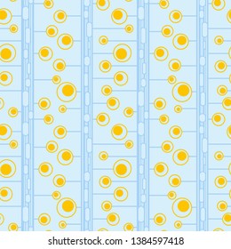 Geometric natural seamless pattern. Vector abstract ornament for textile, wrapping paper, fabric, wallpaper, web, etc.