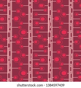 Geometric natural seamless pattern. Vector abstract ornament for textile, wrapping paper, fabric, wallpaper, web, etc.