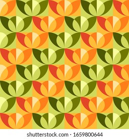 Geometric natural-inspired design. Timeless seamless pattern for textile, wallpaper, wrapping paper, prints, surface design, inlay, parquet, web background or another accent etc.