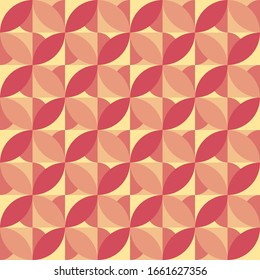 Geometric natural-inspired design. Timeless seamless pattern for textile, wallpaper, wrapping paper, prints, surface design, inlay, parquet, web background or another accent etc.