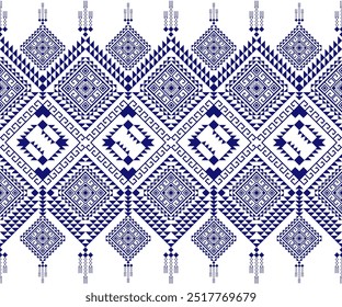 
Geometric Navajo ethnic pattern. Navajo Abstract ethnic geometric pattern design for fabric, carpet, tile, clothing, embroidery, wallpaper, and background. Vector art design. 