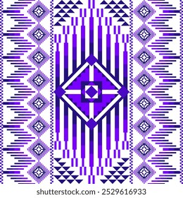 Patrón étnico geométrico navajo. Diseño de patrón geométrico étnico Abstractas navajo para tela, alfombra, azulejo, ropa, bordado, Fondo de pantalla y fondo. Diseño de Arte vectorial.