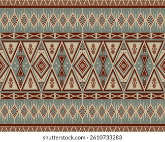 Geometric Navajo pattern. Native American tribal Indian ornaments.