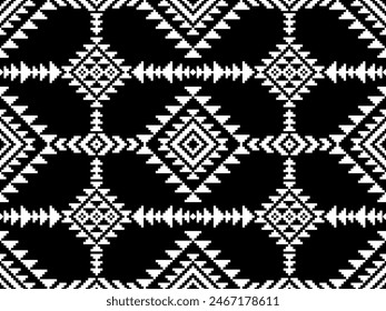 Geometric Navajo tribal pattern for background, wallpaper, vector illustration, textile, fabric, clothing , batik, carpet, embroidery