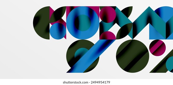 Geometrische Neo-Muster. Abstrakter Hintergrund für Cover, Banner, Flyer und Poster und andere Vorlagen