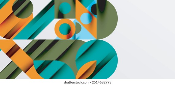 Patrones geométricos neo. Fondo Abstractas para cubiertas, Anuncios, volantes y carteles y otras Plantillas