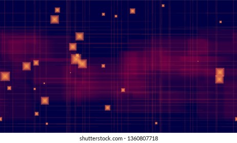 Geometric Neon Seamless Cover Background. Bright Artificial Intelligence Concept. Digital Future Technology Pattern. Internet Communication Background.