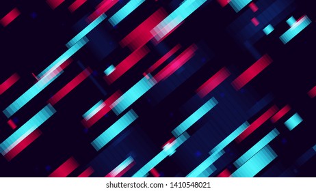 Geometric Neon Speed Lines Seamless Background. Futuristic Dynamic Texture. Digital Neon Flow Pattern. Digital Cover Background.