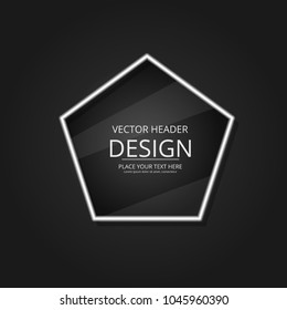 Geometric neon vector banners. Design of modern style banners, brochures and cards with neon elements. Corporate Identity, Advertising printing. Vector illustration.