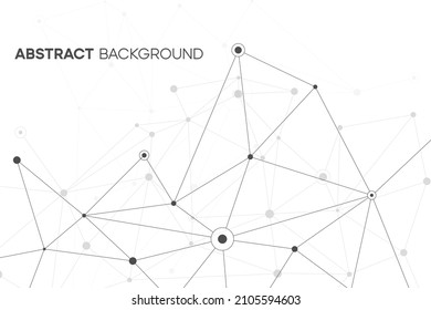 Geometric network background. Plexus line vector pattern. Futuristic and scientific minimal connection structure. Dna graphic design