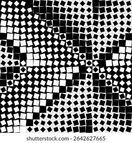Geometric Nirmana Arrow Cross Black and White Pattern