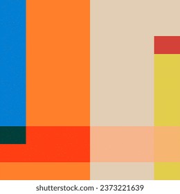 Geometric object with riso effect. Vector. Graphic element for wrapping paper, wallpaper, poster,  square