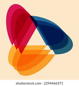 Geometric object  with riso print effect. Vector. Graphic element  for fabric, textile, clothing, wrapping paper, wallpaper, poster. Graphic element.  Perfect For your own decoration or design