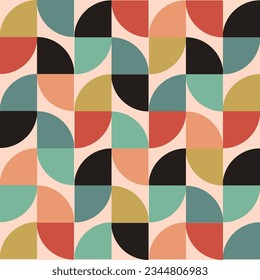 Geometric object with riso print effect. Vector. Graphic element for fabric, textile, clothing, wrapping paper, wallpaper, poster. Graphic element. Perfect For your own decoration or design
