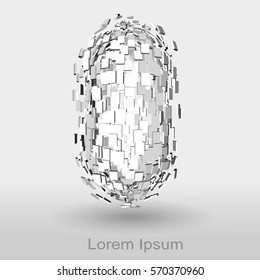 Geometric objects are destroyed in the scattering fragments.