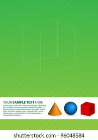 Geometric Objects Flier Design