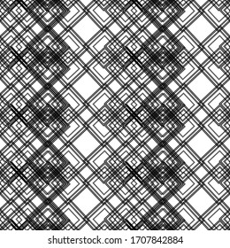 Geometric objects in line-art style. Abstract geometric pattern. Pattern can be used for wallpaper, cover fills, web page background