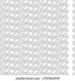 Geometric objects in line-art style. Abstract geometric pattern. Pattern can be used for wallpaper, cover fills, web page background