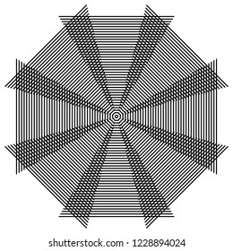 Geometric octagon design