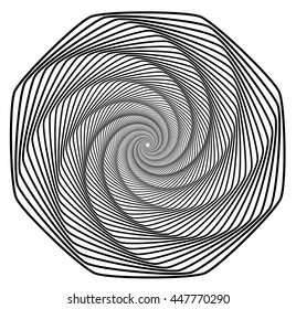 Geometric octagon illusion