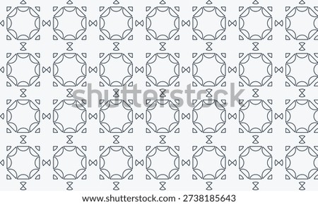 Geometric Octagon Pattern With Arcs And Lines Keywords: geometric, pattern, seamless, background