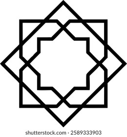 A geometric octagonal pattern with a balanced mandala design.