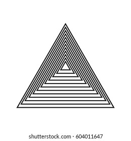 Geometric optical triangles illusion.