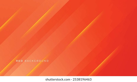Geometric orange abstract background. lines stripe and light composition. Modern design. Vector illustration