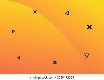 geometrisch orangefarbener abstrakter Vektorhintergrund