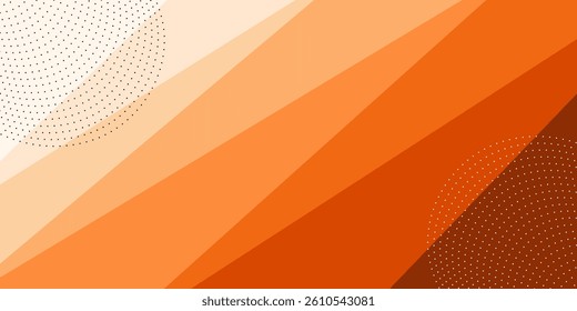Geometric orange Background divided by Diagonal Stripes and Gradients. Vector illustration Background