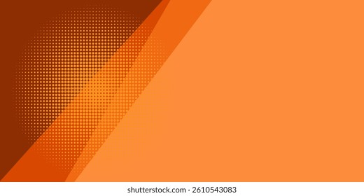 Geometric orange Background divided by Diagonal Stripes and Gradients. Vector illustration Background