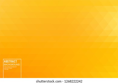 Geometric Orange Background from Triangle. Mosaic Template for Your Design, Slides, start pages, Video Intros.