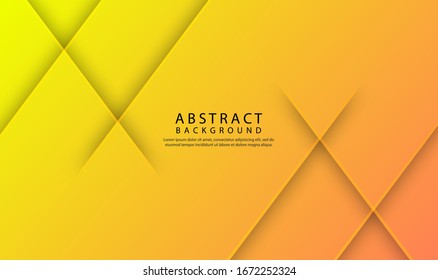 Fondo geométrico de color naranja con estilo abstracto. Concepto moderno de plantilla de diseño. Diseño web decorativo, afiche, banner o folletos. Ilustración del vector