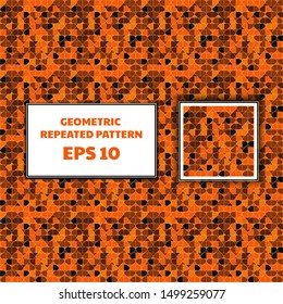 Geometric orange diamond shape  repeated pattern for background, wallpaper, cover, banner, paper wrapping