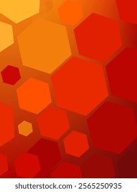 Geometric orange gradient color abstract background. Wallpaper design
