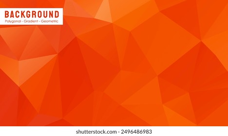 Fondo de textura Abstractas poligonal naranja geométrico