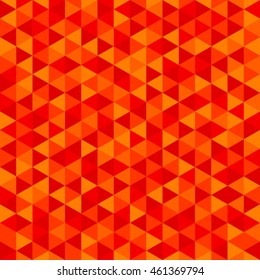 Geometric Orange and Red Abstract Vector Background for Use in Design. Modern Polygon Texture.