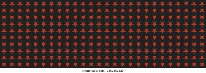 Geometric Orange Starburst Pattern on Dark Background