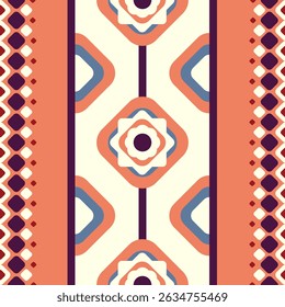 geometrische orange mit violett nahtlos für textil, rag, stoff und hintergrund
