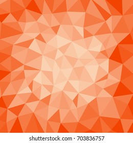 Geometric Orange and White Abstract Vector Background for Use in Design. Modern Polygon Texture.