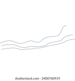 Geometrische Vektorgrafik der organischen Linie