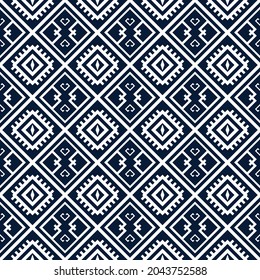 Geometric oriental abstract Thai Native traditional ethnic seamless pattern design for background,carpet,wallpaper,clothing,fabric,wrapping,paper, royal, batik vector illustration embroidery style