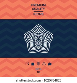 Geometric oriental arabic pattern. Element for your design. Logo