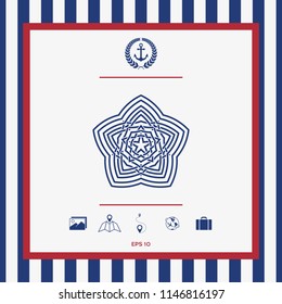 Geometric oriental arabic pattern. Element for your design. Logo