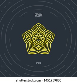 Geometric oriental arabic pattern. Element for your design. Logo