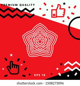 Geometric oriental arabic pattern. Element for your design. Logo